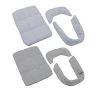 de transporte para gatos - Alfombrilla para cochecito de perro, cojín de borde y cojín de asiento, juego de 3 piezas, cojín protector para cochecito de bebé, forro interior antideslizante lavable