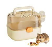 de transporte para hámster con mango transparente antiescape | Jaula transportadora de animales pequeña para chinchillas, erizos, ardillas, picnic, camping, mudanzas