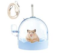 de Transporte para hámster | Jaula para Animales pequeños con Correa de Hombro Ajustable, Accesorio para el hogar, jardín, Interior, Exterior, Rueda Libre