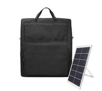 de Transporte para Panel Solar, Fundas de Doble Capa para Panel Solar, Organizador Acolchado Impermeable con múltiples Bolsillos y Correa para el Hombro para Acampar al Aire Libre