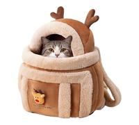 de Transporte para Perros - de Felpa con Forma de Alce de 500 g, Suave y cómoda, Mochila para Mascotas, Gatito, Cachorro, Viajes, Senderismo, al Aire Libre, avión, Camping, Interior