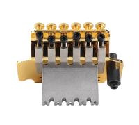 de Trémolo de Bloqueo Doble para Puente de Aleación de Guitarra Eléctrica con Accesorios de Tuercas de Bloqueo de Resortes de Barra de Azúcar para una Fácil Instalación de Oro