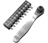 De Trinquete De Accionamiento De 1/4 "Destornillador De Trinquete Acodado Llave De Trinquete Pequeña Antideslizante Para Reparación De Electrónica Llaves De Trinquete