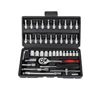 De Trinquete De Llave Inglesa: 23x12x4 Cm, Juego De Llaves De Trinquete Conveniente Para Transportar, Herramienta De Reparación Doméstica | Herramientas Y Equipos Automotrices Portátiles Para Talleres