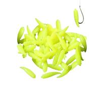de Trucha, cebos Blandos para la Pesca de | 50 Uds. Señuelos de Pesca sin Malas Hierbas con Gusano de Pan - Cebo de para Cabeza de Serpiente, Agua Salada, Agua Dulce, Lucio, agallas Azules, truc