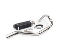 de tubo de escape accesorios Sistemas Tubo de escape delantero grande de acero inoxidable, modificación de motocicleta, turbocompresor compatible con Benelli 250 Small Yellow Dragon 250(Suit 1)