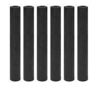 de tubo de espuma - Tubo hueco negro para preservación del calor, 6 fundas de aislamiento de alta densidad, acolchado resistente, agarre de mango de gimnasio, cojín protector para