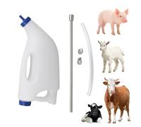 de tubo de ternero - Drencher de alimentación de cordero de ovejas - Botella de alimentación de tubo de pantorrilla de 4 L con mango alimentador de líquido oralmente proporciona líquidos a