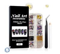 De Uñas 3D - 12 Piezas De Diamantes De Imitación Para Uñas, Mini Perlas Para Uñass | Suministros De Belleza Coloridos De Múltiples Formas 3D | Gemas Para Los Dedos Y Diamantes De Imitación |