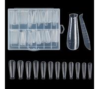 De Uñas Acrílicas Duals Forms Molde Gel UV Cubierta Puntas Fasle Forma Puntas Extensión Francesa Juego Pegatinas Juego Moldes Para Extensión Poliéster