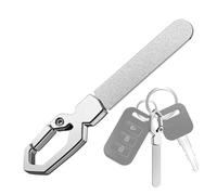 de uñas con llavero, pulidor de uñas de acero inoxidable de doble cara, compacta portátil de metal NAI? para mujeres y hombres, herramienta de viaje y manicura diaria