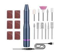 de uñas eléctrica, taladro de uñas eléctrico portátil, kit de de uñas profesional eléctrico, juego de pulido con broca de uñas, herramienta de manicura y para sacapuntas de uñas