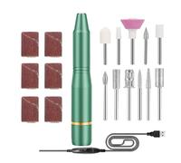 de uñas eléctrica, Taladro de uñas eléctrico portátil, Kit de máquina perforadora de uñas portátil, Herramientas de manicura y pedicura con brocas para uñas, juego de pulido para uso en salón doméstic