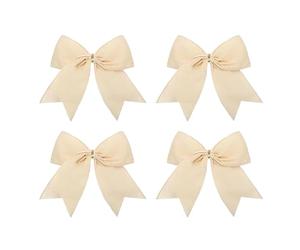 De Vacaciones De Terciopelo, 4 Piezas De Decoraciones De Nudos, Material Suave Y Fácil De Atar, Decoración Para Corona, Ventana, Pared, Cerca, Casa, , Boda, Celebrando