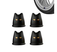 de Válvulas de Neumático 4 Protectores de válvula de Rueda en Forma de Gato | Cubierta Antipolvo de Vástago para moto, camión, todoterreno, ciudad y