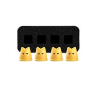 de Válvulas de Neumático 4 Protectores de Válvula en Forma de Gato | Cubierta Protectora para Vástago de Bicicleta Para Todoterreno, Carreras, Moto, Bici y Camión