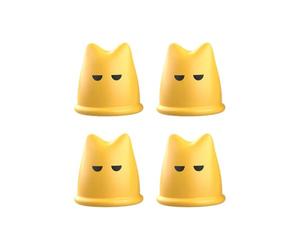 de Válvulas para Ruedas de Coche 4 Protectores de Válvula en Forma de Gato | Cubierta Decorativa de Vástago de Neumático Para Todoterreno, Carreras, Moto, Bici y Camión