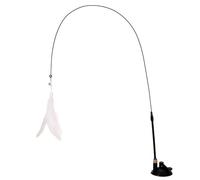 de varita para gatos, portátil de plumas de gato, varita de interacción para gatos, de con pluma desmontable, de ventosa para ejercicio de gatos y juego