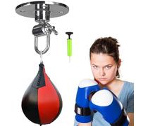 de Velocidad de Boxeo - Saco de Boxeo con Bola de Pera, Kit Giratorio de de Velocidad | Speed Bag - Pelota de Boxeo con Juego Giratorio para Colgar, de Entrenamiento Duradera para