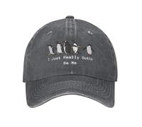 De Verdad Tengo Que ser yo Misma Gorras de béisbol Vaqueras Vintage desgastadas lavadas Penguin Lovers Gorra Snapback para Hombre Gorras Ajustables Gorra