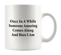 De Vez En Cuando Aparece Alguien Increíble Y Aquí Estoy Yo, Sarcástico. Tazas Cerámica Taza De Café Porcelana Taza 330Ml Para Café Cacao Hogar
