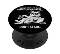 De Vez en Cuando Purrfection Aparece Sassy Gafas de Sol Cat PopSockets PopGrip Adhesivo