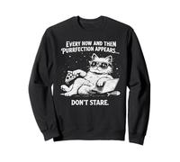 De Vez en Cuando Purrfection Aparece Sassy Gafas de Sol Cat Sudadera