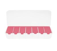 de viaje de 7 días para tableta, organizador semanal de píldora, dispensador de medicamentos especializados para 7 días semanales, Reminder, maletín de almacenamiento, recipiente para el viaje