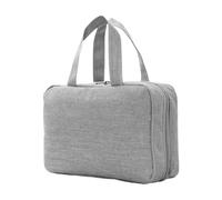 de viaje hangable, maquillaje de Roll Up Case Pouch Holder, 4 en 1 resistente al agua, 10,63 x 7,09 x 3,15 pulgadas, portátil para baño y viaje, Gris, Se référer au descriptif, Consulte