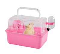 De Viaje para Animales Pequeños - Portador Portátil para Hámster De 35x25x25 Cm, De Excursión Multifuncional | Portador De Mascotas para Hámster Enano, Conejillo De Indias, Fácil Transporte