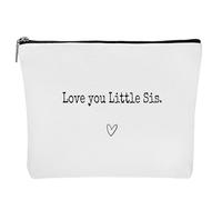 de viaje para artículos de tocador, bolsas de viaje, organizador grande para hermanas, impresión Vista Best Sister of All Time Best Women Vista Print Give Birthday Grande, Love You Little Sist,