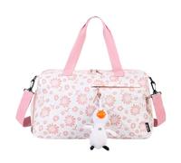 de viaje para mujer, deportiva de gimnasio de gran capacidad con colgante | - Viaja durante la noche para organizar equipos de fitness para ropa, paraguas, toallas, Pink, Consulte la
