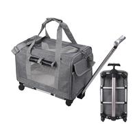 De Viaje para Perros - Pet Carriier Aprobado por La Aerolínea con Malla Ventilada | Elegante CAAT Carrieer Comodidad Y Seguridad Trravel Estable Carrier para Gato Carrier, Visitas Vete