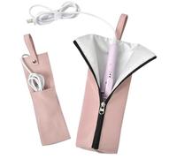 de Viaje para rizador, Resistente al Calor, de Almacenamiento portátil y Resistente al Agua para rizador, para el hogar, el tocador, el salón, la estación de Maquillaje, el Cuarto de baño