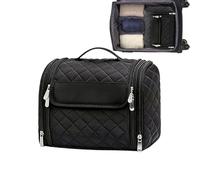 de Viaje portaobjetos de Aseo - Organizador de Maquillaje Colgante con Gancho | Neceser de Bolsillo | para Viajes de Negocios, Vacaciones, avión, Carrito, baño, Gimnasio, Ducha, Camping Mujer