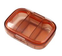 de viaje transparente - Caja de píldora de caso suplemento, caja de píldora de viaje portátil | Elegante botiquín, caja de drogas para el dolor, hermoso contenedor portátil separado de 3