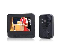 de Videoportero, Cámara de Videoportero con Monitor de 4.3, Videoportero, Kits de Cámara HD de 8MP, ángulos Amplios de 170 Grados, Intercomunicador para Villa, Hogar, Oficina,