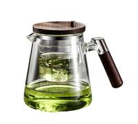 De Vidrio Con Filtro: Grande Con Colador De Acero Inoxidable Para Té Suelto, Separación Del Agua, Diseño Transparente Resistente Al Calor, Preparación De Té Elegante, Manejo Cómo