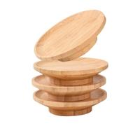 de vidrio de vino - Madera 10.16x5.49x2.21cm | de Charcutería y posavasos de vidrio de vino | Elegante bandeja de alimentos para restaurantes Familia Reuniones Festivales