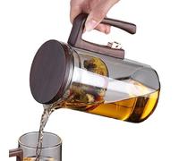 De Vidrio, Grande Segura | De Vidrio Con Colador - de vidrio con separación de agua con mango de madera para salón de té en el área de trabajo