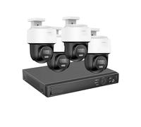 De Vigilancia 3K, Cámara Domo Red Inteligente con Doble Luz, 12 MP, 8 Canales PoE, Compatible Detección Personas Y Seguimiento Automático(None)