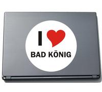 De Vinilo Laptopaufkleber I Love Aufkleber Laptopskin 297 mm Bad mit Stadtname Koenig