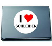 De Vinilo Laptopaufkleber I Love Aufkleber Laptopskin 297 mm SCHLEIDEN mit Stadtname