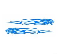 de Vinilo para Moto Llama Creativo de Vinilo para Moto Llama | Vinilo PET , al agua y rayos UV, no deja residuos al retirar, para fácil limpieza(Blue)