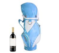de vino de golf, protector impermeable de poliuretano con cremallera de metal, transportador de almacenamiento suave de mano para un transporte seguro y elegante