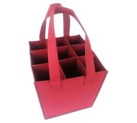 de vino - Organizador de regalo de vino, portador de botellas de vino de fieltro, unidad organizadora divisora acolchada, protector de botellas de vidrio de licor de nueve capacidades, de
