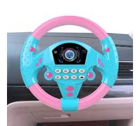de Volante para Coche,Volante de para niños pequeños,Juguetes creativos simulados para Asiento de Coche con Volante con luz y Sonido - eléctrico del Volante de la simulación de
