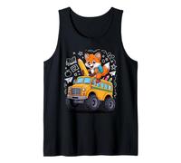 De Vuelta A La Escuela Zorro Autobús Escolar Camiseta sin Mangas