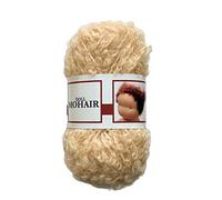 De witte Engel Muñeca Pelo Mohair Blouclé Hilo para waldorf Steiner Dolls 50 gr (rubio dorado)