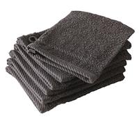De Witte Lietaer 194828 Lote de 6 Manoplas de baño Algodón Gris Oscuro 15 x 22 cm